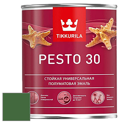 Краска Tikkurila Euro Pesto 30 эмаль цвет NCS S 4550-G20Y 