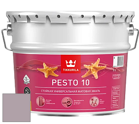 Краска Tikkurila Euro Pesto 10 эмаль цвет NCS S 3010-R30B 