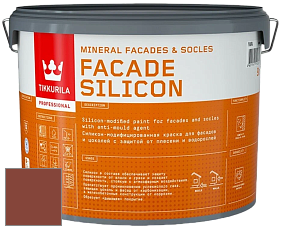 Краска Tikkurila Facade Silicon краска фасадная цвет D108 Tonttu