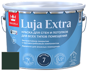 Краска Tikkurila Luja Extra 7 матовая краска для влажных помещений цвет RAL 6009 
