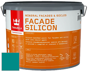 Краска Tikkurila Facade Silicon краска фасадная цвет NCS S 3060-B40G 
