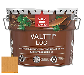 Краска Tikkurila Valtti Log грунтовочный антисептик по дереву цвет 5050 Нектар