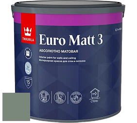 Краска Tikkurila Euro Matt 3 краска для стен и потолков цвет K444 
