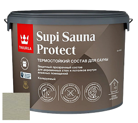 Краска Tikkurila Supi Sauna Protect защитный состав для сауны цвет 3439 Шерсть