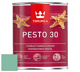 Краска Tikkurila Euro Pesto 30 эмаль цвет NCS S 2030-B90G 