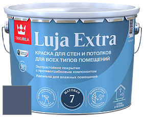 Краска Tikkurila Luja Extra 7 матовая краска для влажных помещений цвет N348 Ноктюрн