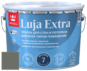Краска Tikkurila Luja Extra 7 матовая краска для влажных помещений цвет V495 Железная дорога