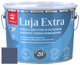 Краска Tikkurila Luja 20 Extra полуматовая краска для влажных помещений цвет N348 Ноктюрн