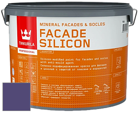 Краска Tikkurila Facade Silicon краска фасадная цвет NCS S 5040-R60B 