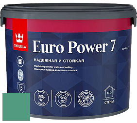 Краска Tikkurila Euro Power 7 краска для стен и потолков цвет NCS S 3040-B90G 