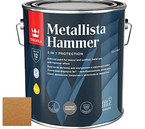 Краска Tikkurila Metallista Hammer молотковая краска по металлу цвет TVT MH005 