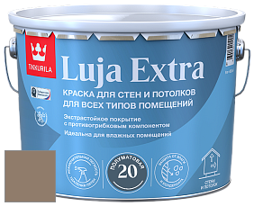Краска Tikkurila Luja 20 Extra полуматовая краска для влажных помещений цвет N484 Шитаке