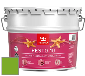Краска Tikkurila Euro Pesto 10 эмаль цвет NCS S 1080-G30Y 