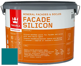 Краска Tikkurila Facade Silicon краска фасадная цвет NCS S 4050-B30G 