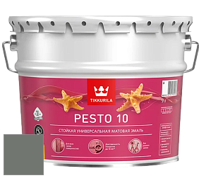 Краска Tikkurila Euro Pesto 10 эмаль цвет NCS S 6005-G20Y 