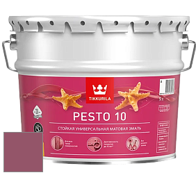 Краска Tikkurila Euro Pesto 10 эмаль цвет NCS S 4040-R20B 