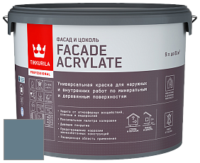 Краска Tikkurila Facade Acrylate краска внутренних и наружных работ цвет 4901 