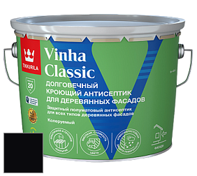 Краска Tikkurila Vinha Classic краска для деревянных фасадов цвет RAL 9005 