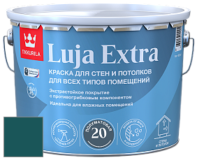 Краска Tikkurila Luja 20 Extra полуматовая краска для влажных помещений цвет M367 Аквамарин