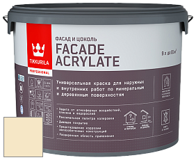 Краска Tikkurila Facade Acrylate краска фасадная цвет F392 Какао-масло
