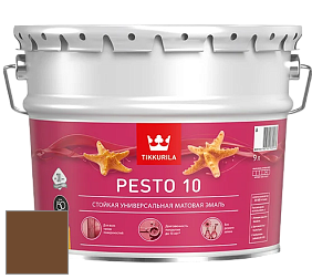 Краска Tikkurila Euro Pesto 10 эмаль цвет RAL 8007 