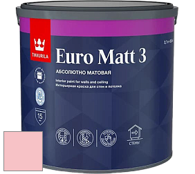 Краска Tikkurila Euro Matt 3 краска для стен и потолков цвет Y324 