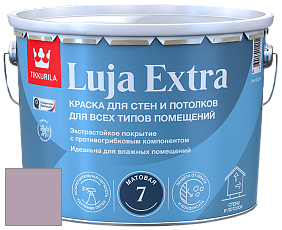 Краска Tikkurila Luja Extra 7 матовая краска для влажных помещений цвет X425 Черничное молоко