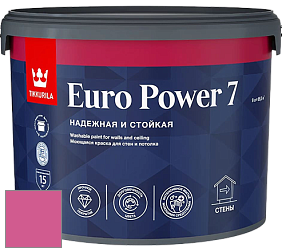 Краска Tikkurila Euro Power 7 краска для стен и потолков цвет RAL 4003 