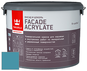Краска Tikkurila Facade Acrylate краска внутренних и наружных работ цвет NCS S 3040-B10G 