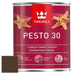 Краска Tikkurila Euro Pesto 30 эмаль цвет RAL 8028 