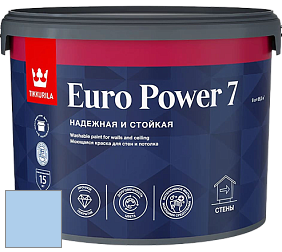 Краска Tikkurila Euro Power 7 краска для стен и потолков цвет NCS S 0530-R80B 