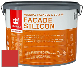 Краска Tikkurila Facade Silicon краска фасадная цвет RAL 3028 