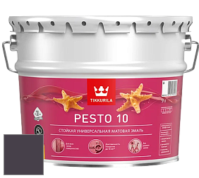 Краска Tikkurila Euro Pesto 10 эмаль цвет NCS S 8010-R50B 