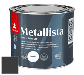 Краска Tikkurila Metallista краска по металлу цвет Y498 Полночь