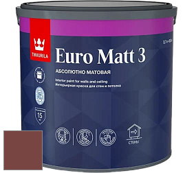 Краска Tikkurila Euro Matt 3 краска для стен и потолков цвет N419 