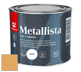 Краска Tikkurila Metallista краска по металлу цвет K398 Чечевица