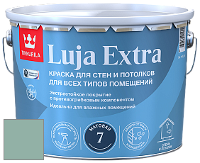 Краска Tikkurila Luja Extra 7 матовая краска для влажных помещений цвет J442 Ментол