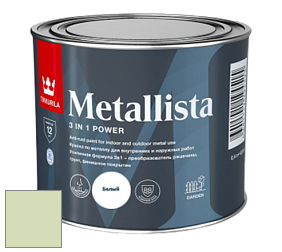 Краска Tikkurila Metallista краска по металлу цвет X381 Алоэ