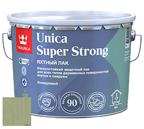 Краска Tikkurila Unica Super Strong (высокоглянцевый) лак яхтный цвет 3452 Роща