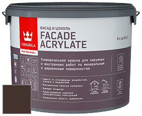 Краска Tikkurila Facade Acrylate краска внутренних и наружных работ цвет RAL 8017 