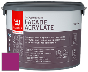 Краска Tikkurila Facade Acrylate краска внутренних и наружных работ цвет RAL 4006 