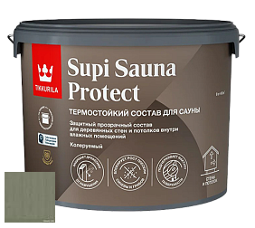 Краска Tikkurila Supi Sauna Protect защитный состав для сауны цвет 3453 Плющ