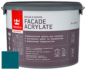 Краска Tikkurila Facade Acrylate краска внутренних и наружных работ цвет NCS S 5045-B10G 