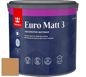 Краска Tikkurila Euro Matt 3 краска для стен и потолков цвет L396 Воск