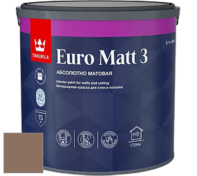 Краска Tikkurila Euro Matt 3 краска для стен и потолков цвет V468 