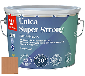 Краска Tikkurila Unica Super Strong (полуматовый) лак яхтный цвет 3448 Бук
