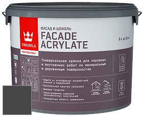 Краска Tikkurila Facade Acrylate краска фасадная цвет Q841 Noki