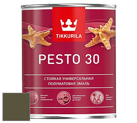 Краска Tikkurila Euro Pesto 30 эмаль цвет NCS S 7020-G70Y 
