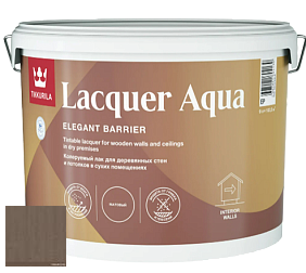 Краска Tikkurila Lacquer Aqua (матовый) лак интерьерный цвет 3444 Ежевика