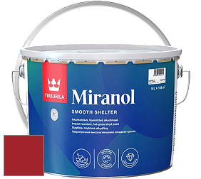 Краска Tikkurila Miranol высокопрочная эмаль цвет RAL 3002 